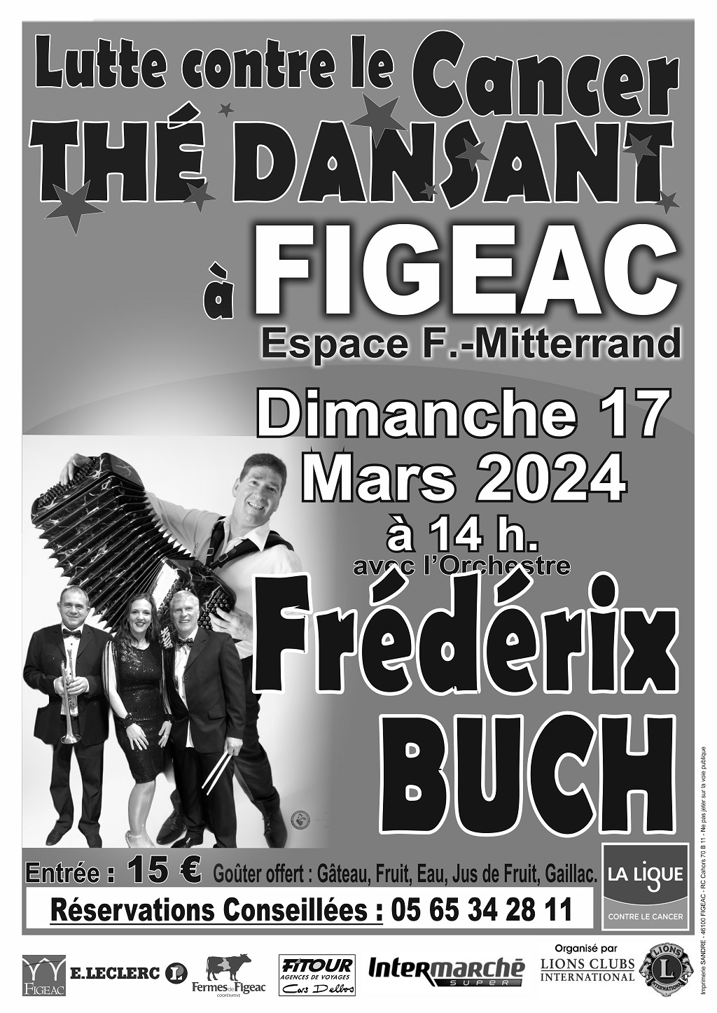 Thé Dansant pour la Lutte contre le Cancer  France Occitanie Lot Figeac 46100
