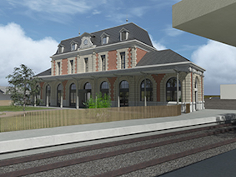 Maison de la Région : inauguration de la Gare de Figeac  France Occitanie Lot Figeac 46100