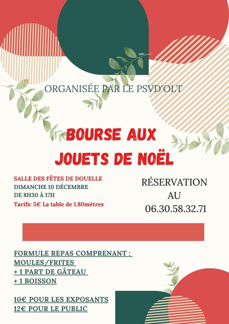 Bourse aux jouets de Noël  France Occitanie Lot Douelle 46140