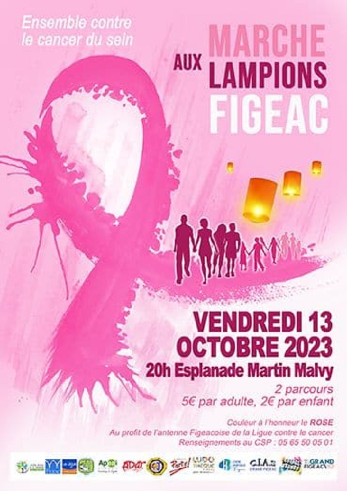 Marche Rose aux Lampions  France Occitanie Lot Figeac 46100