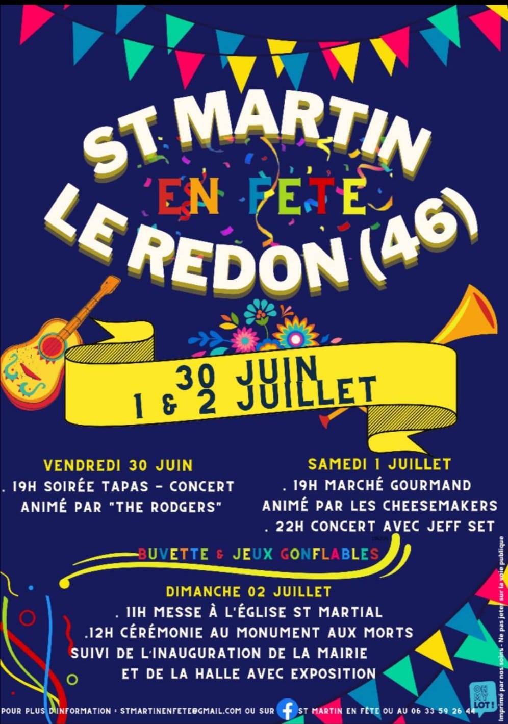 Fête votive  France Occitanie Lot Saint-Martin-le-Redon 46700