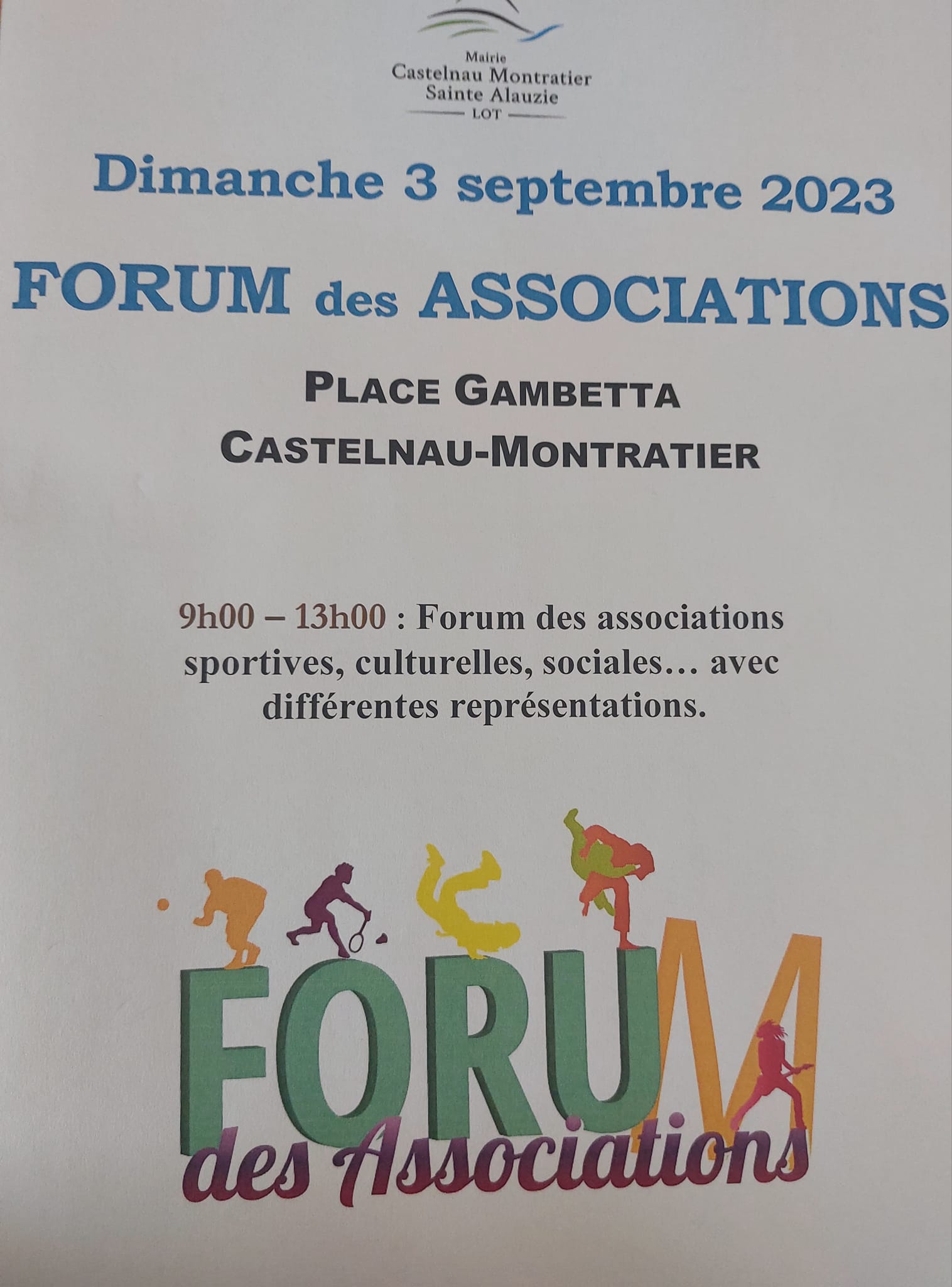 Forum des Associations à Castelnau-Montratier  France Occitanie Lot Castelnau Montratier-Sainte Alauzie 46170