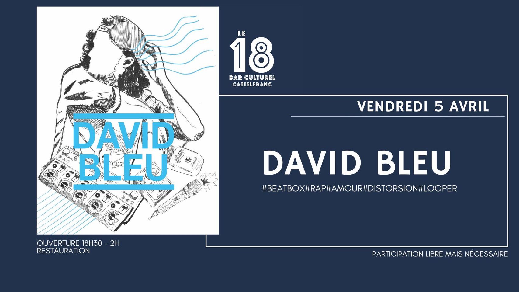 Concert au 18: David Bleu null France null null null null