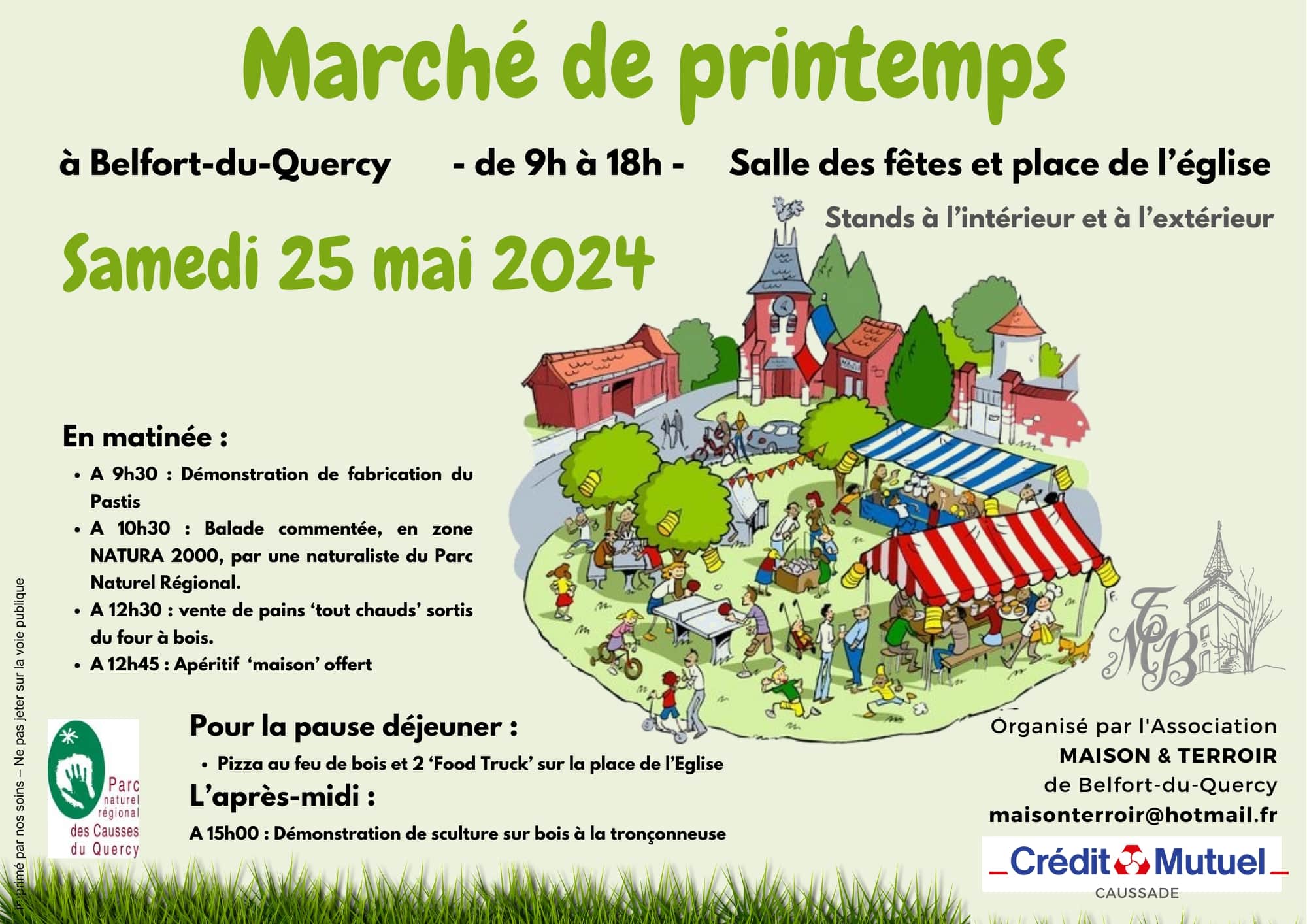 Marché de printemps à Belfort-du-Quercy Le 25 mai 2024