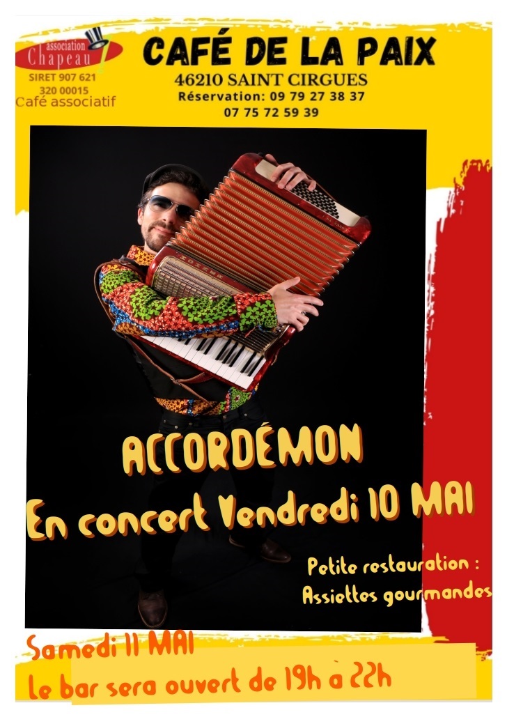 Concert Accordémon et sa cumbia-musette, à Saint-Cirgues  France Occitanie Lot Saint-Cirgues 46210