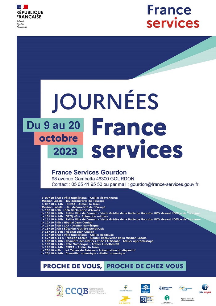 France Services  Gourdon : Journées Portes Ouvertes  France Provence-Alpes-Côte d'Azur Alpes-Maritimes Gourdon 06620