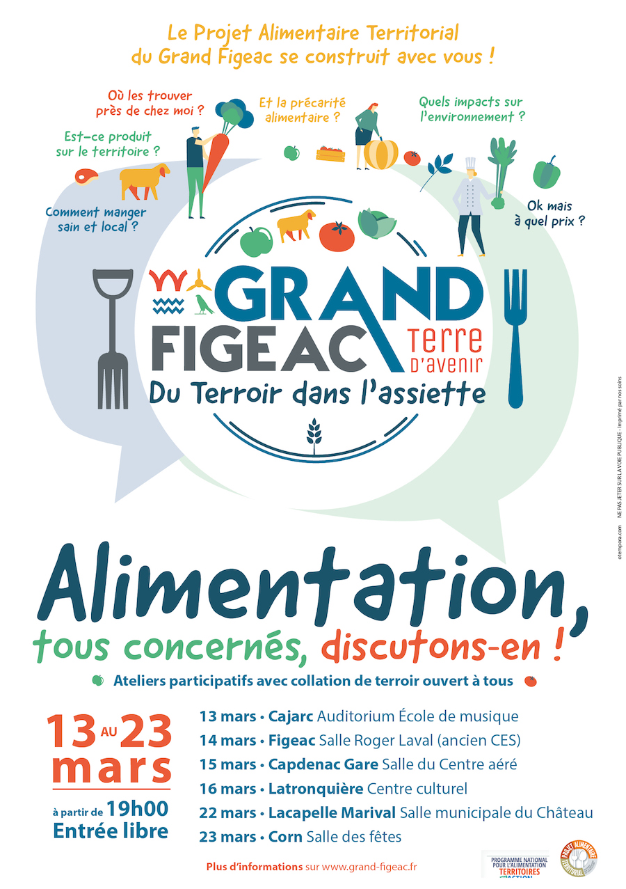 Projet Alimentaire Territorial (PAT) du Grand-Figeac Des Ateliers ouverts à tous !  France Occitanie Lot Cajarc 46160