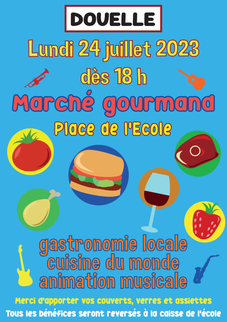 Marché gourmand à Douelle  France Occitanie Lot Douelle 46140