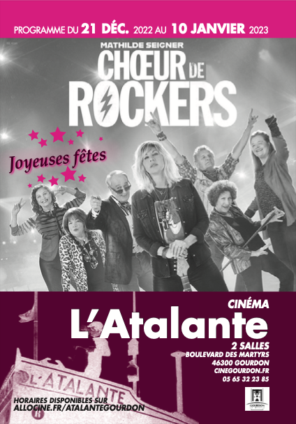 L'Atalante fait son Cinéma : 21 Décembre 2022 au 10 Janvier 2023  France Provence-Alpes-Côte d'Azur Alpes-Maritimes Gourdon 06620