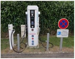 Borne de Recharge pour Véhicules Électriques - GRAMAT- Place de la République  France Occitanie Lot Gramat 46500