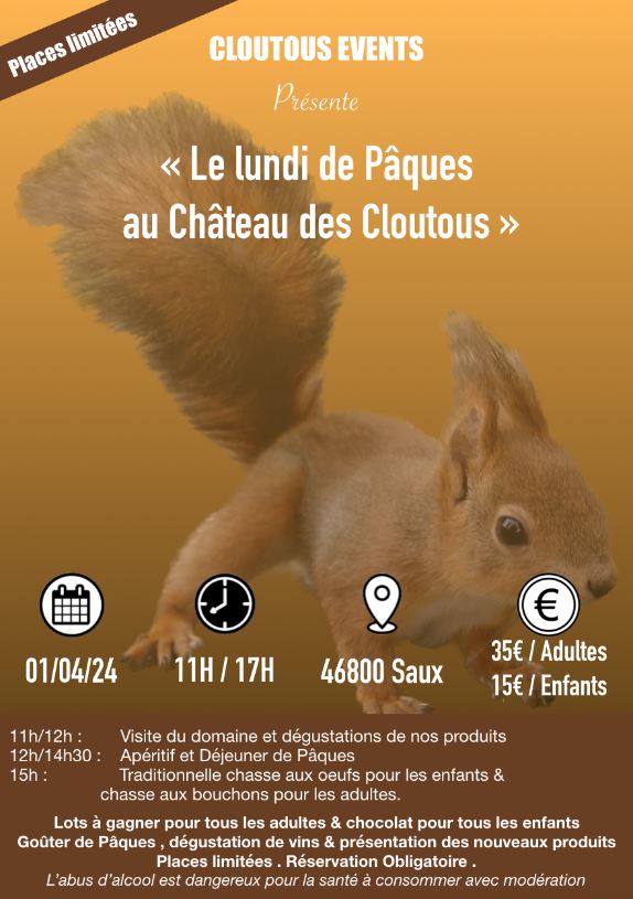 Le lundi de Pâques au château des Cloutous  France Occitanie Lot Porte-du-Quercy 46800