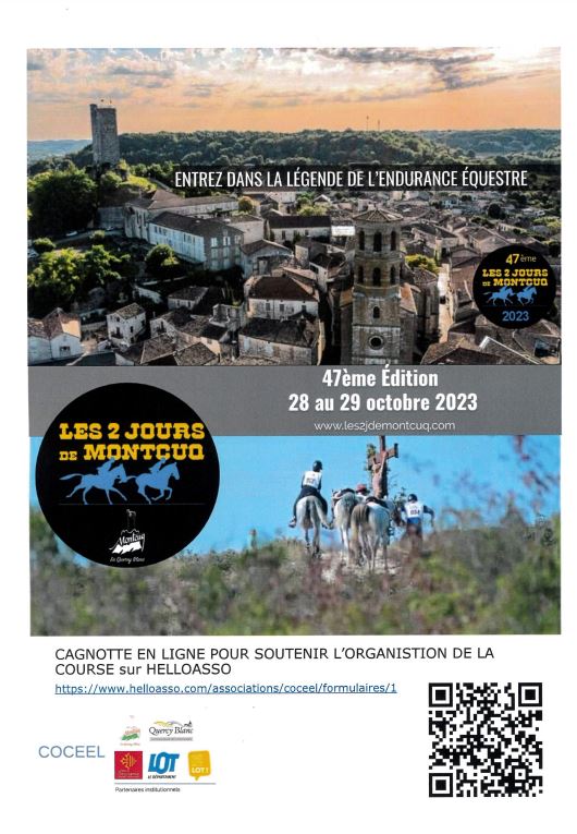 Les 2 Jours de Montcuq, 47e édition  France Occitanie Lot Montcuq-en-Quercy-Blanc 46800