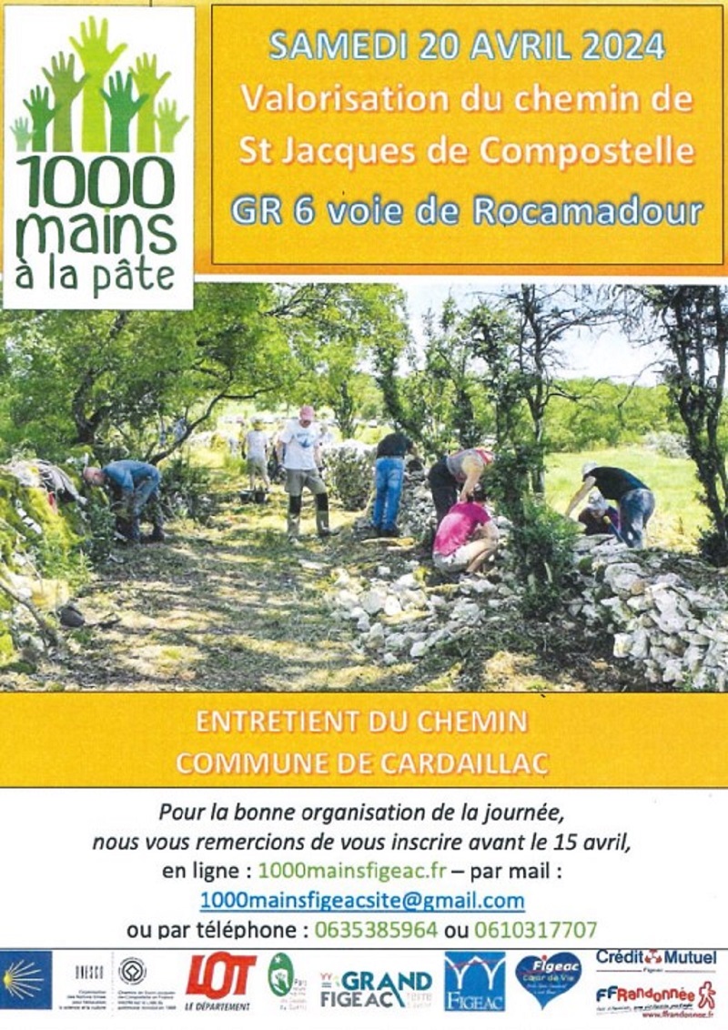 "1000 Mains à la Pâte" - Valorisation du Chemin... Le 20 avr 2024