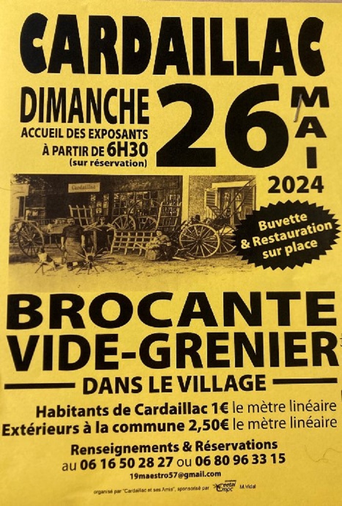 Brocante et vide-greniers à Cardaillac  France Occitanie Lot Cardaillac 46100