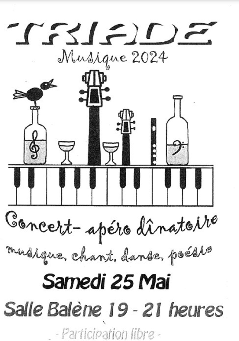 Concert -apéro dinatoire -Triade Musique Figeac  France Occitanie Lot Figeac 46100