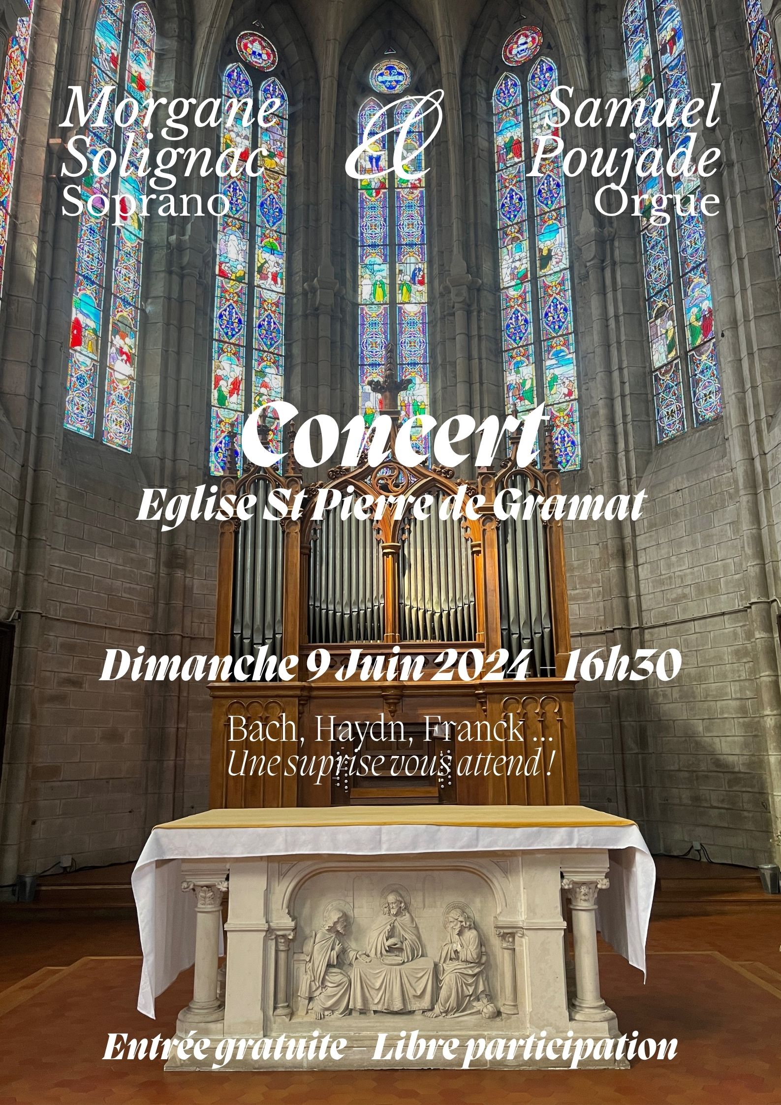 Figeac : Concert Soprano & Orgue avec Morgane Solignac et Samuel Poujade