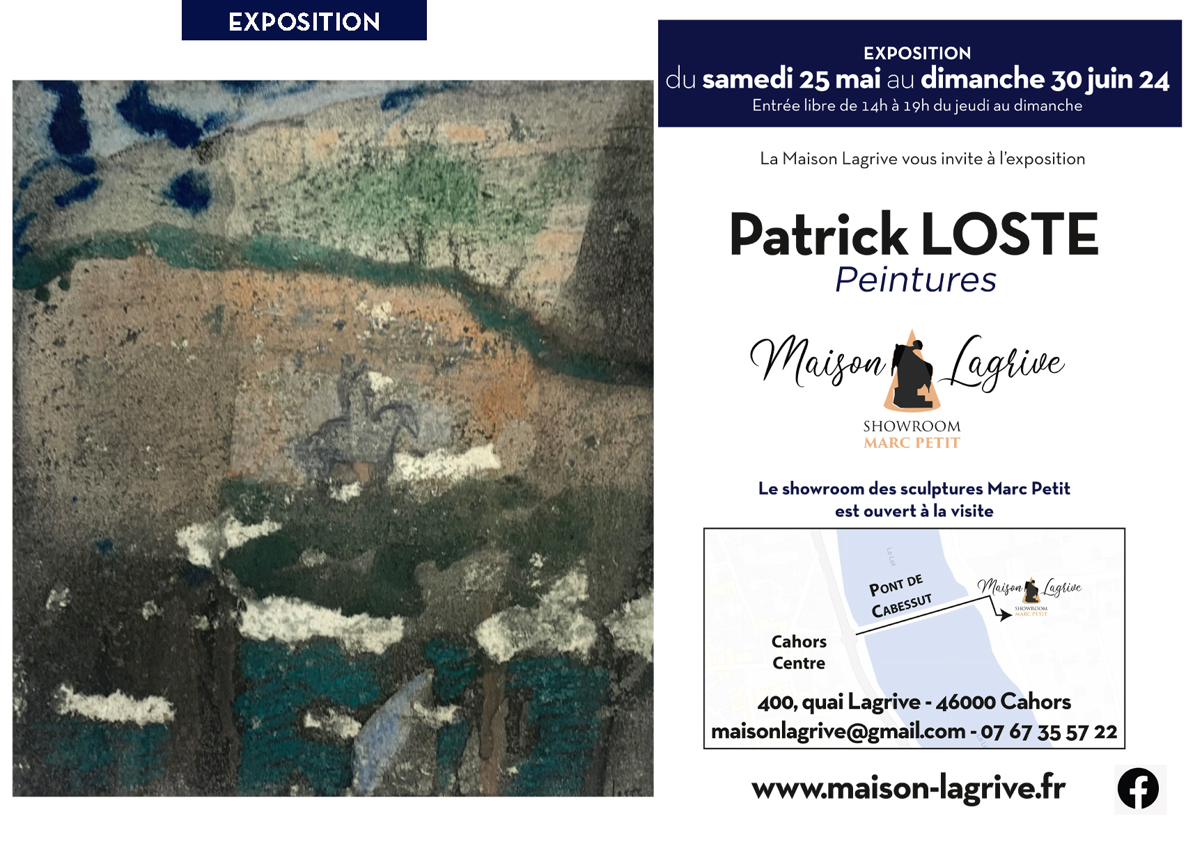 Figeac : Exposition de Patrick Loste à la Maison Lagrive