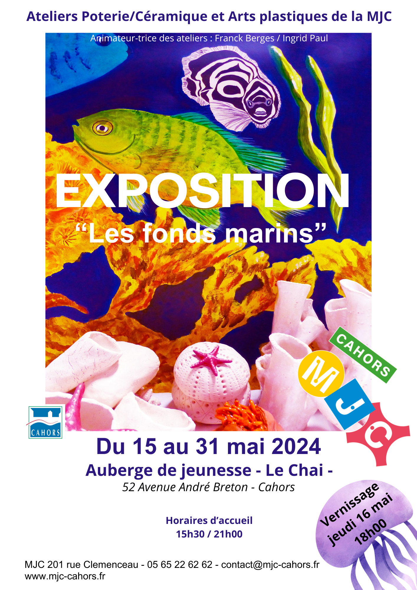 Exposition " les fonds marins"  France Occitanie Lot Cahors 46000