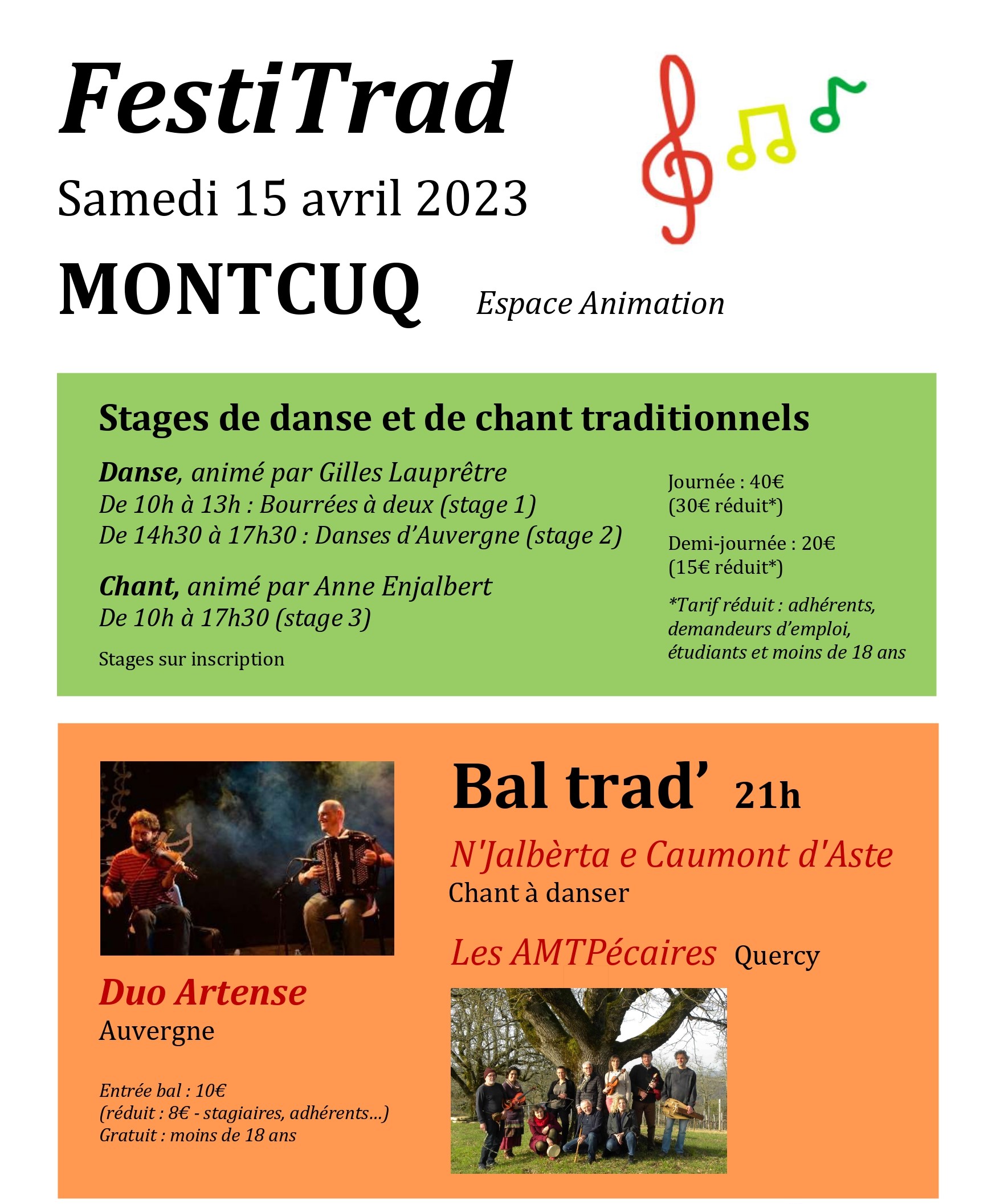Festi' Trad de Printemps  France Occitanie Lot Montcuq-en-Quercy-Blanc 46800