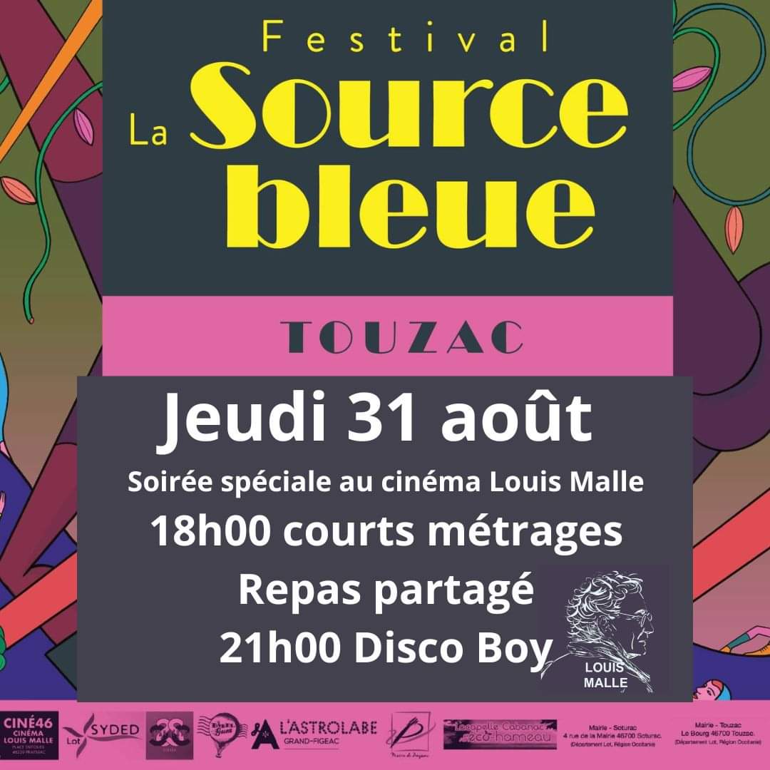 Festival la Source Bleue 2023: Ateliers et projections de courts-métrages  France Occitanie Lot Prayssac 46220