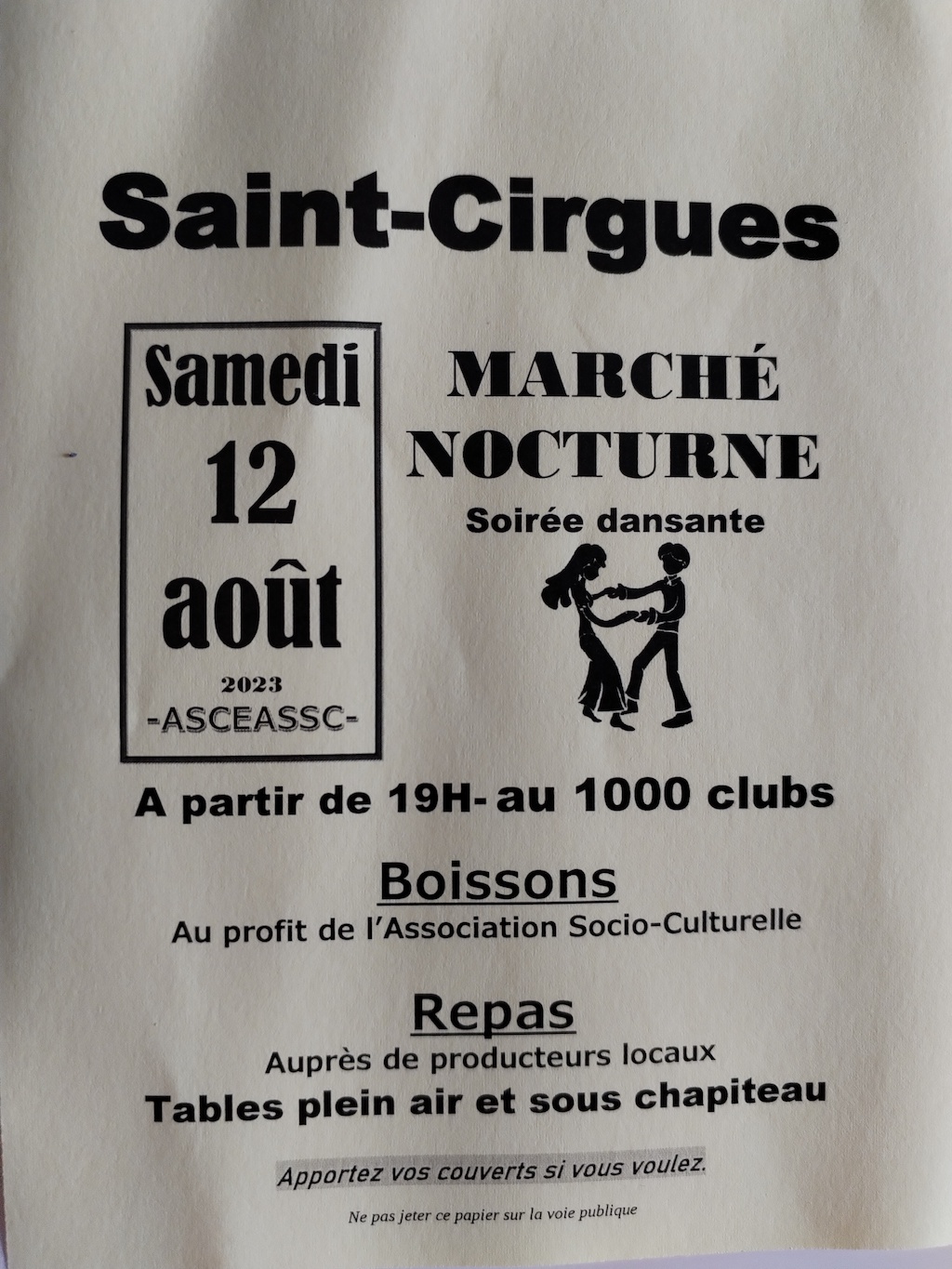 Marché Nocturne à Saint-Cirgues  France Occitanie Lot Saint-Cirgues 46210