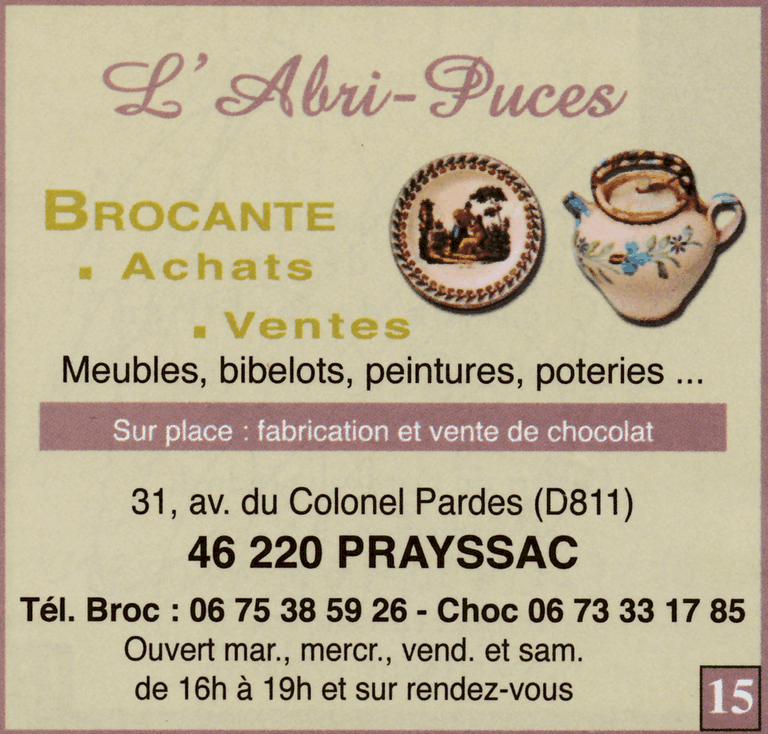 Brocante Prayssac - L'abri Puces