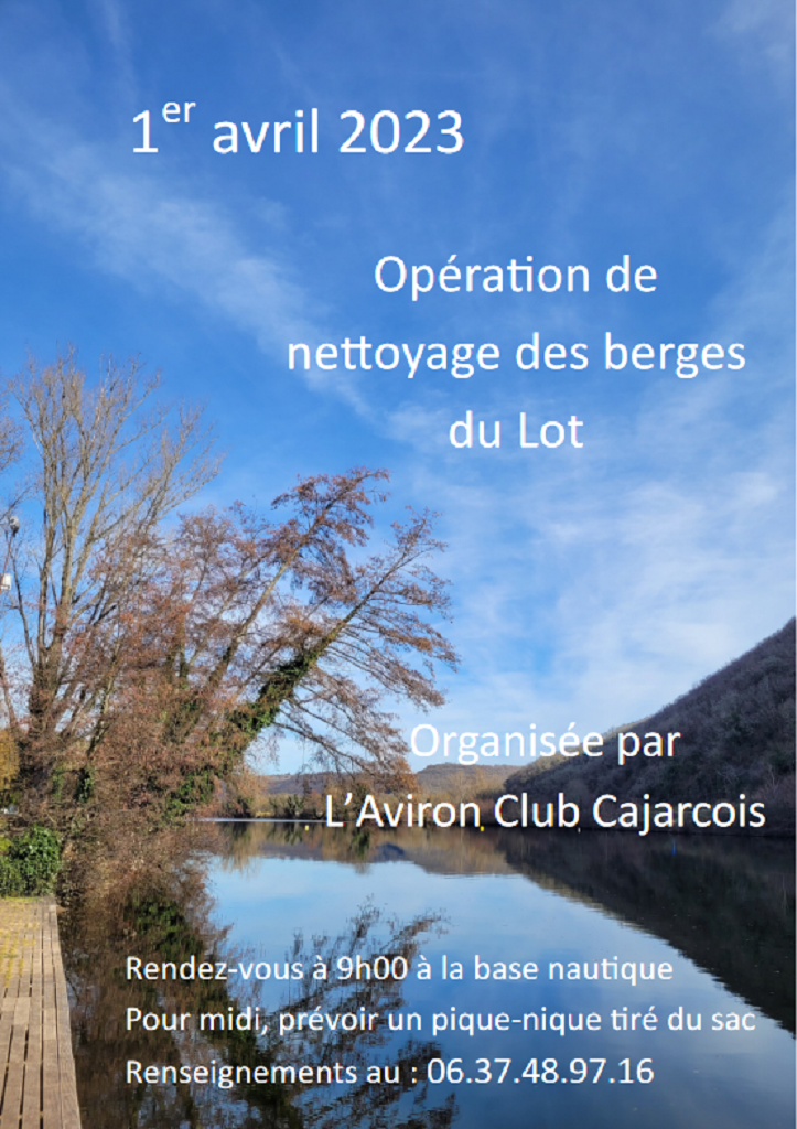 Journée de nettoyage des berges du Lot  France Occitanie Lot Cajarc 46160
