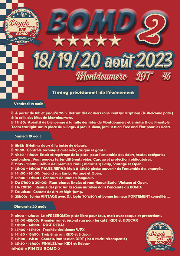 BOMD : Bicycle of Motocross Day  France Occitanie Lot Montdoumerc 46230
