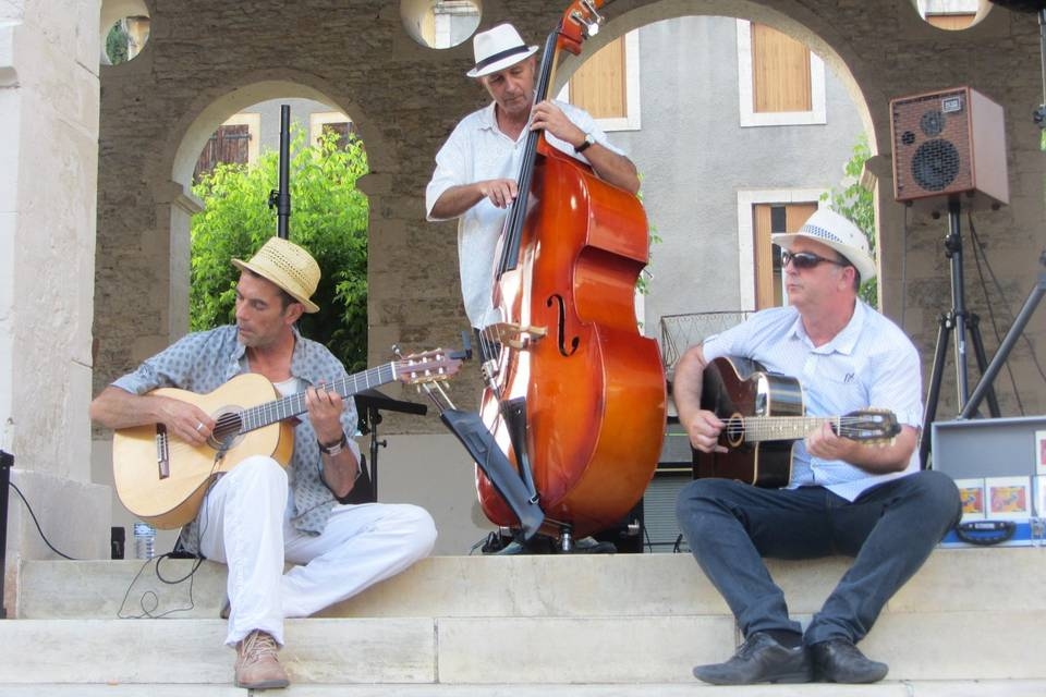 Concert de jazz manouche avec le Trio Swing Guitar  France Occitanie Lot Salviac 46340