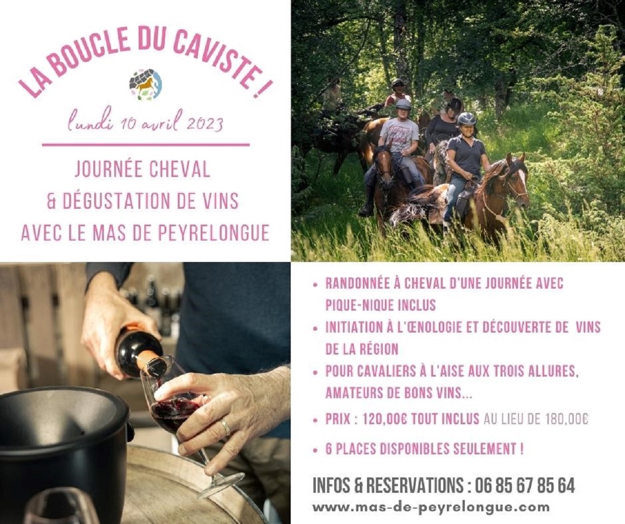 Randonnée à Cheval : La boucle du caviste  France Occitanie Lot Corn 46100