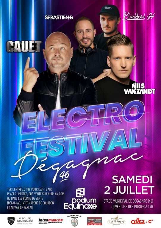 affiche electro festival dégagnac 2022