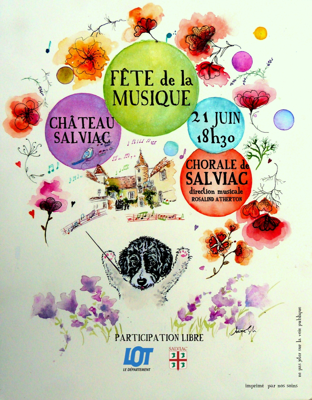 affiche fete musique chorale Salviac
