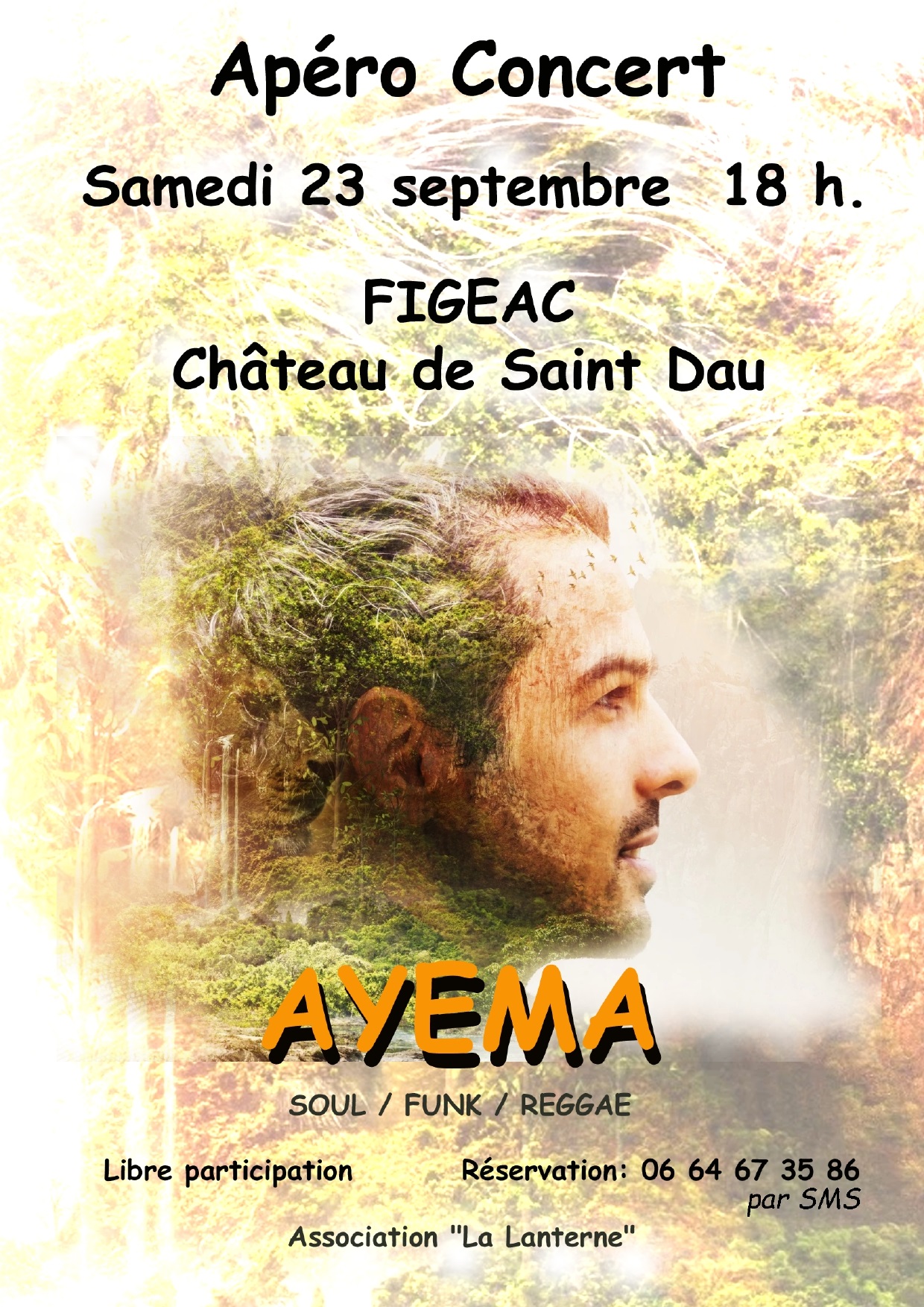 Apéro concert, Ayema, musique Soul Funk Reggae  France Occitanie Lot Figeac 46100