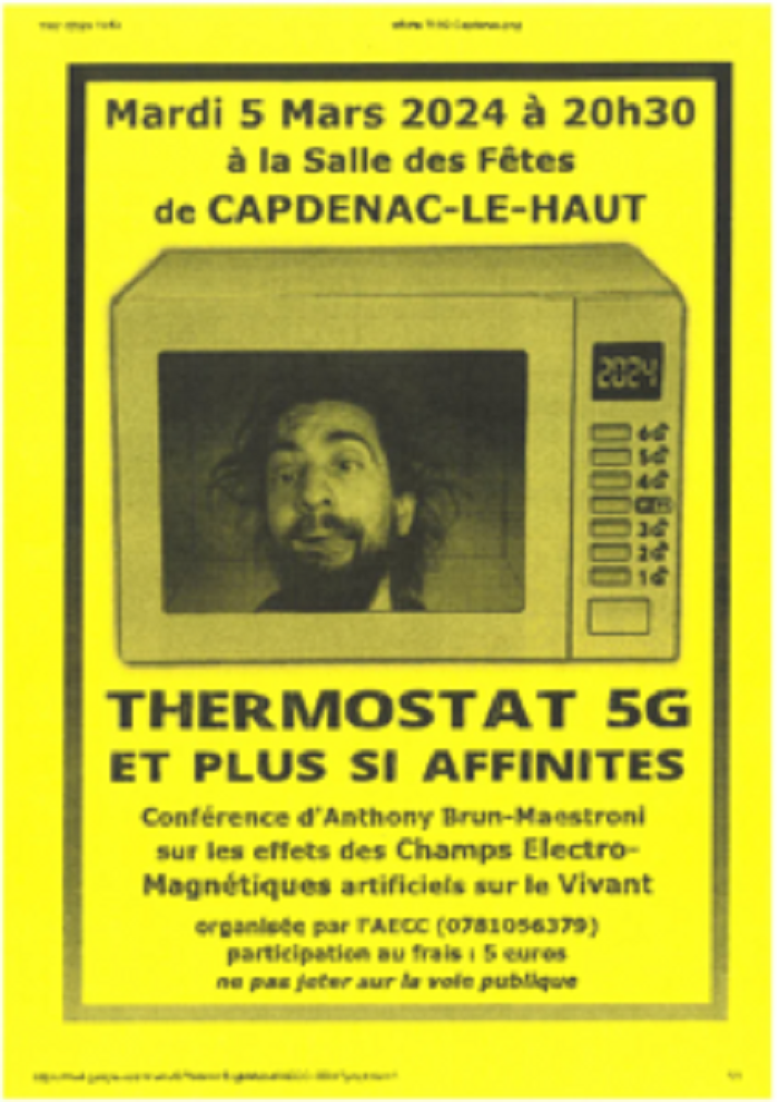Conférence AECC -thermostat 5G et plus...  France Occitanie Lot Capdenac 46100