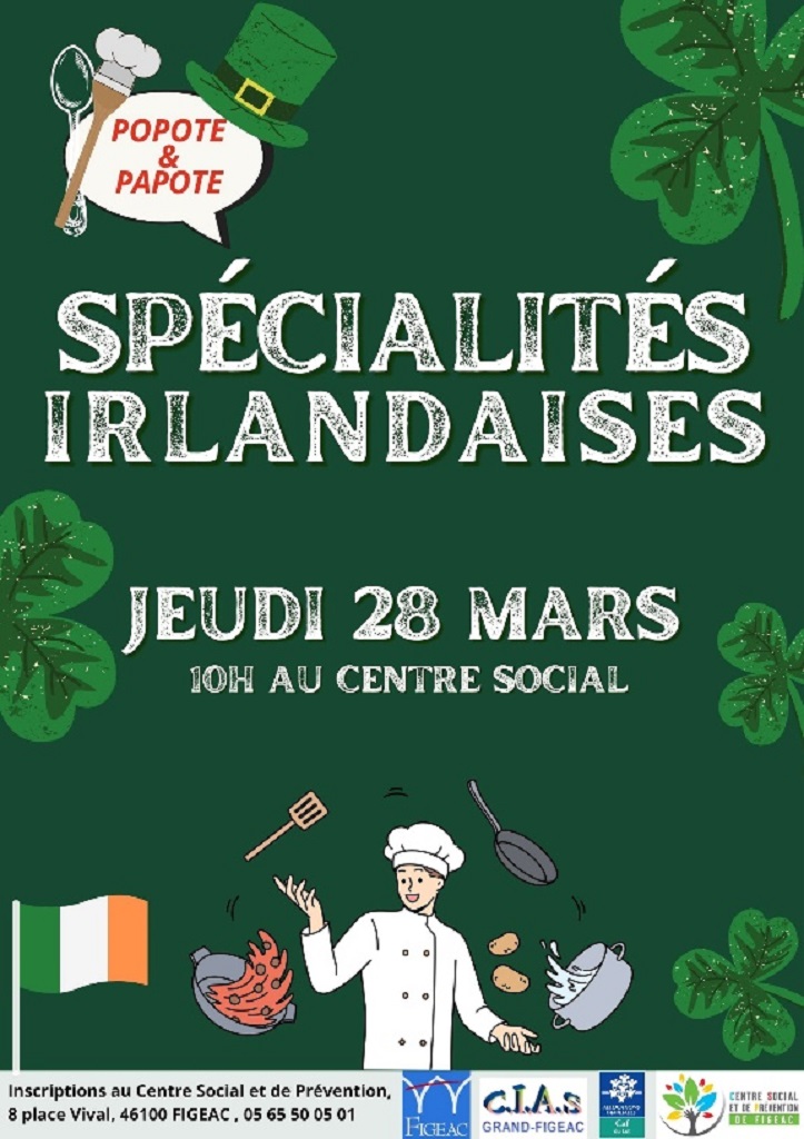 Atelier popote & papote: Spécialités Irlandaises null France null null null null