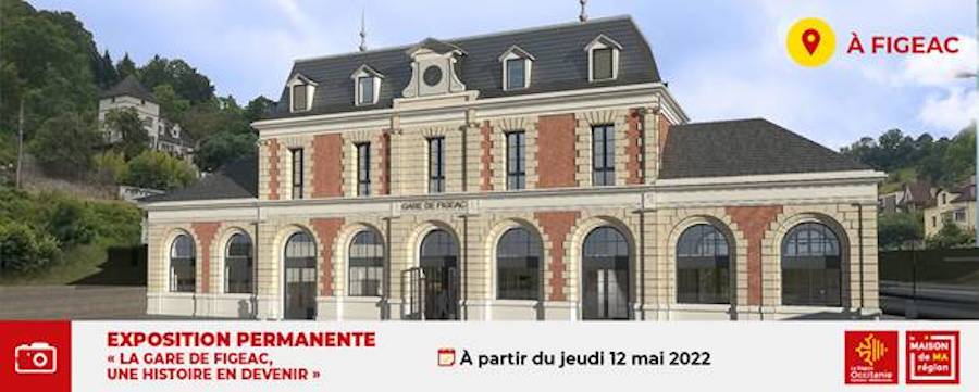 Journées du Patrimoine à Figeac, visite guidée : Gare de Figeac  France Occitanie Lot Figeac 46100