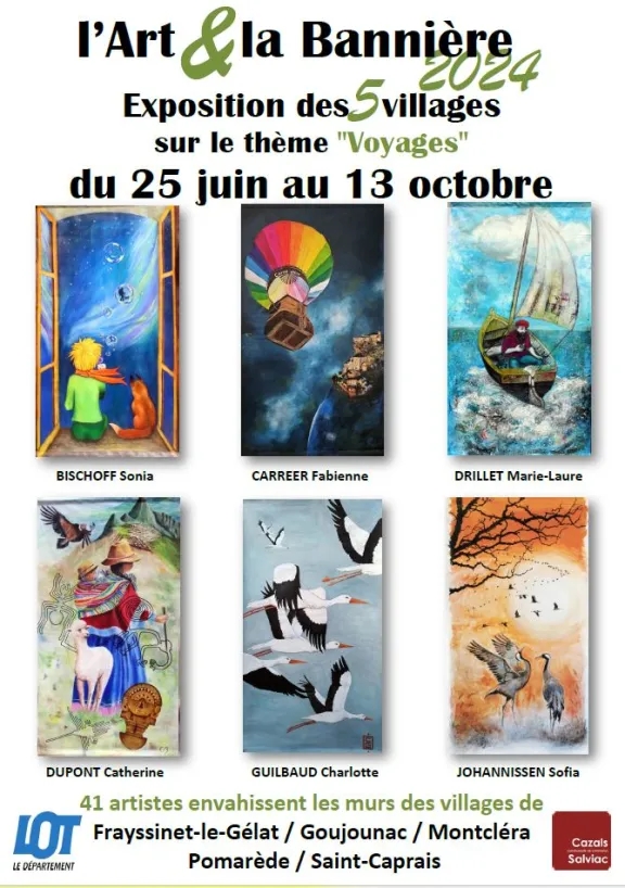Exposition "L'Art et la Bannière" à Saint-Caprais  France Auvergne-Rhône-Alpes Allier Saint-Caprais 03190