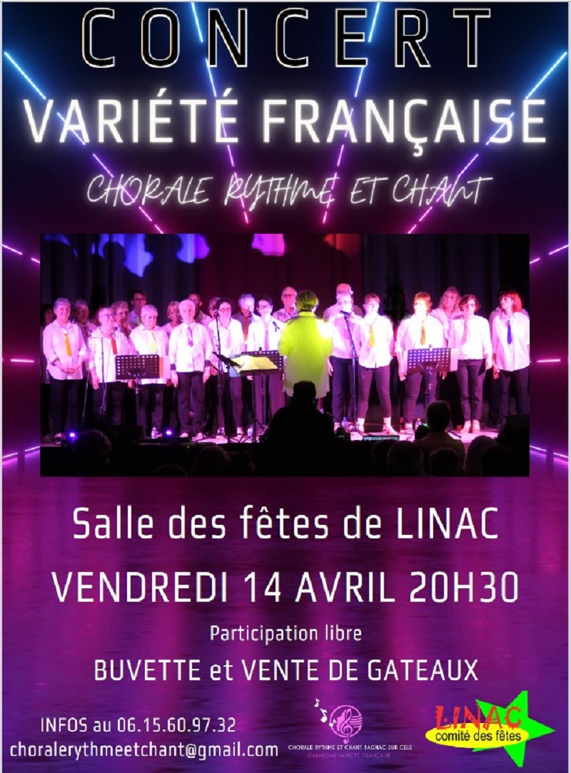 Concert variété française à Linac  France Occitanie Lot Linac 46270