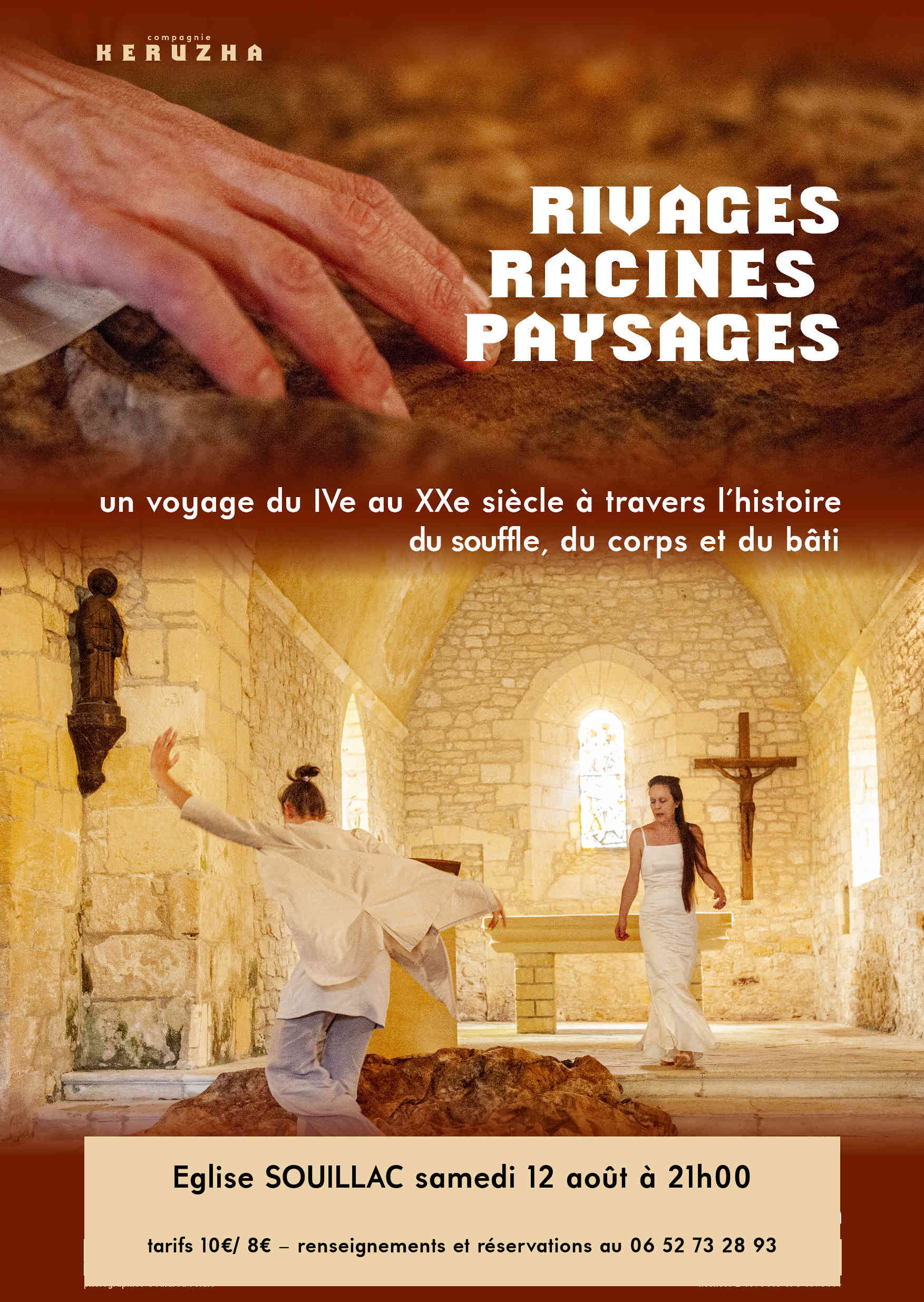 Rivages, racines, paysages : duo Chant & dans contemporaine  France Occitanie Lot Souillac 46200