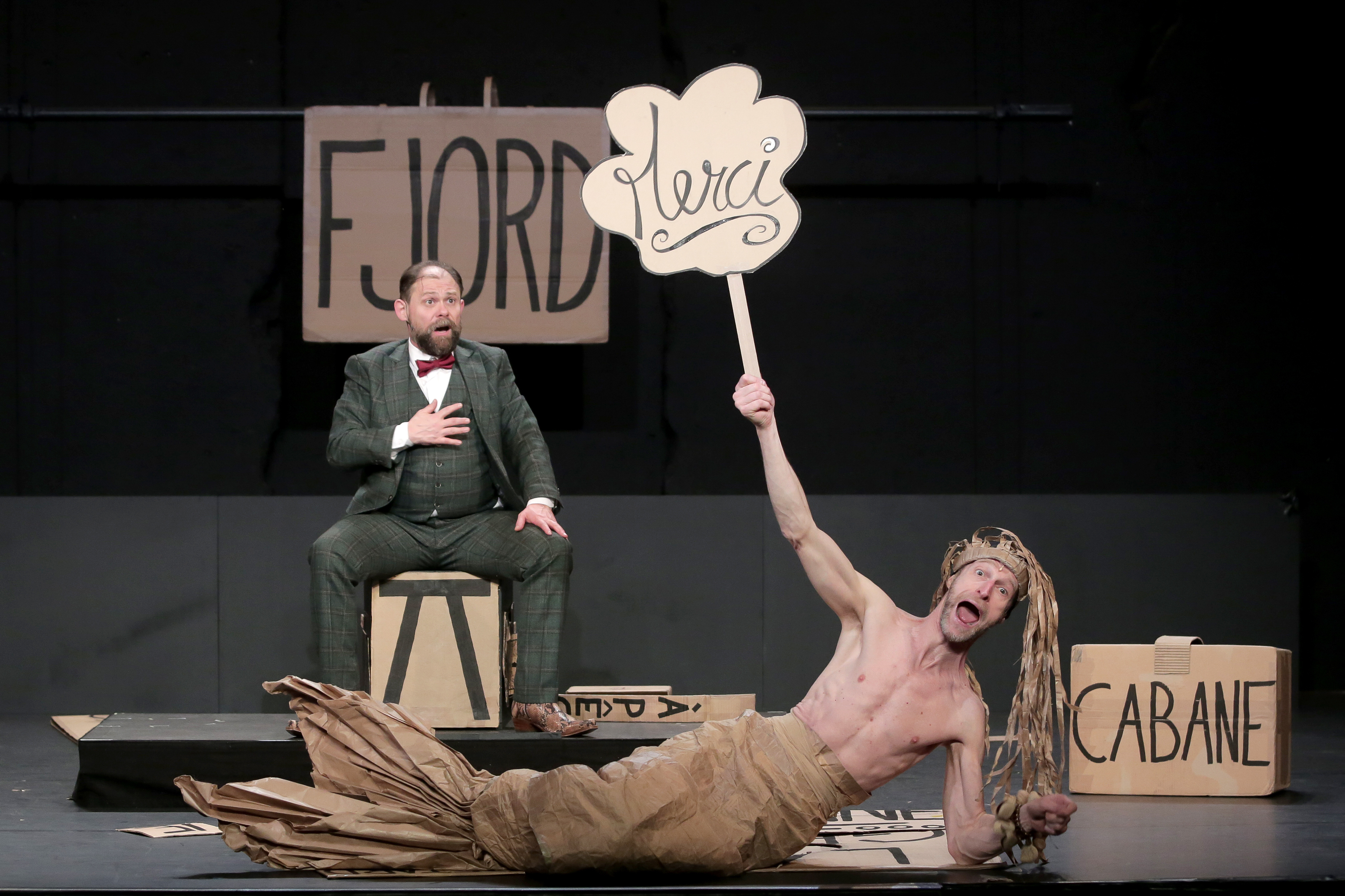 Figeac : Théâtre de l'Usine - Les gros patinent bien Pierre Guillois  - Olivier Martin-Salvan