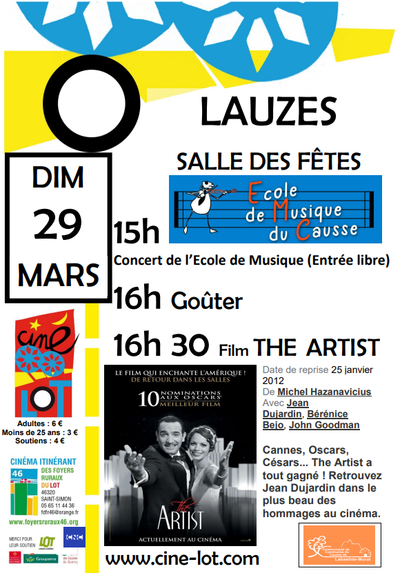 Figeac : Concert et Ciné Lot à Lauzès
