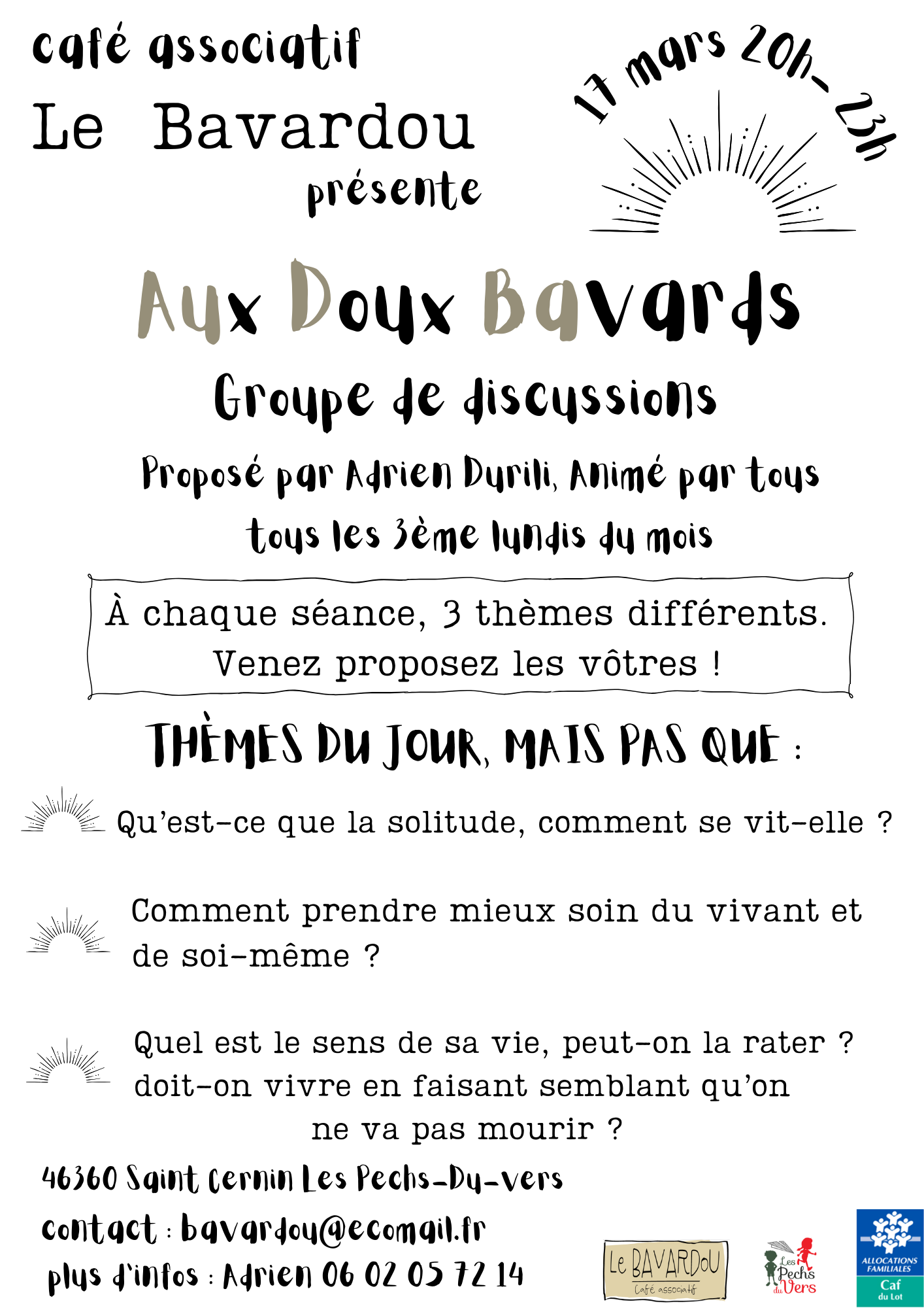 Figeac : Aux Doux Bavards, groupe de discussion