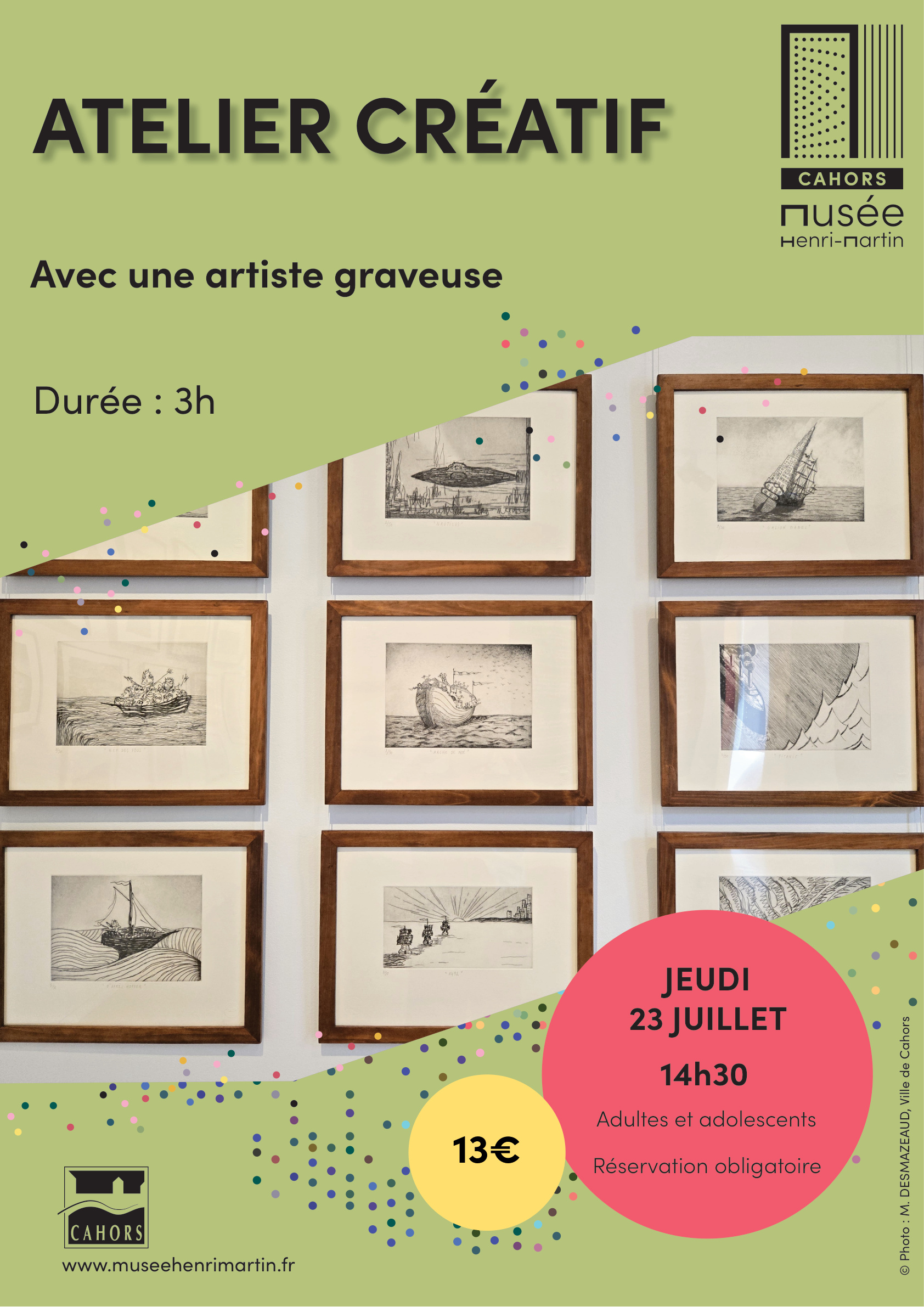 Figeac : Atelier gravure au Musée Henri-Martin