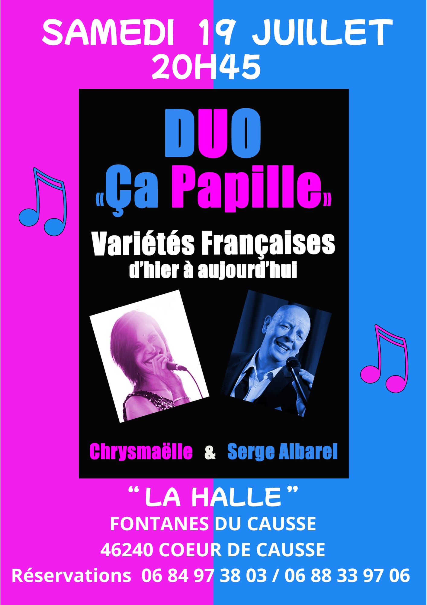 Figeac : Concert à Fontanes du Causse, Duo 