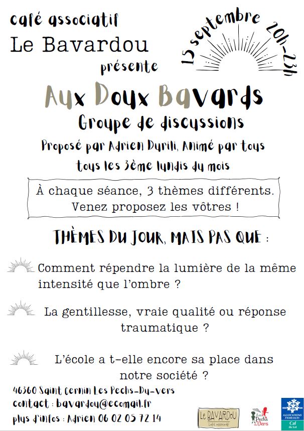 Figeac : Aux Doux Bavards, groupe de discussion