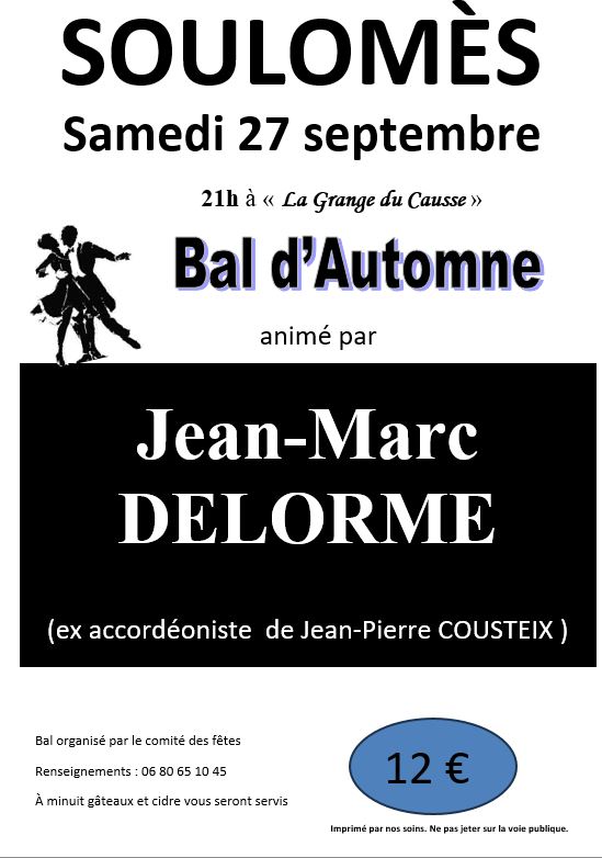 Figeac : Bal d'automne à Soulomès