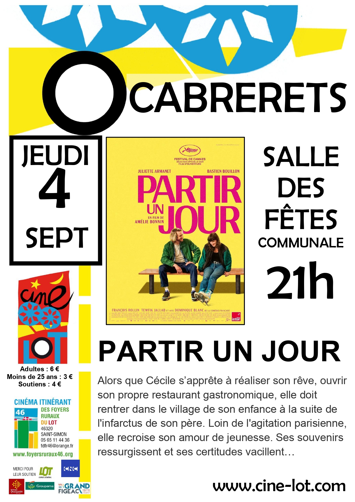 Figeac : Ciné-Lot : Partir un jour