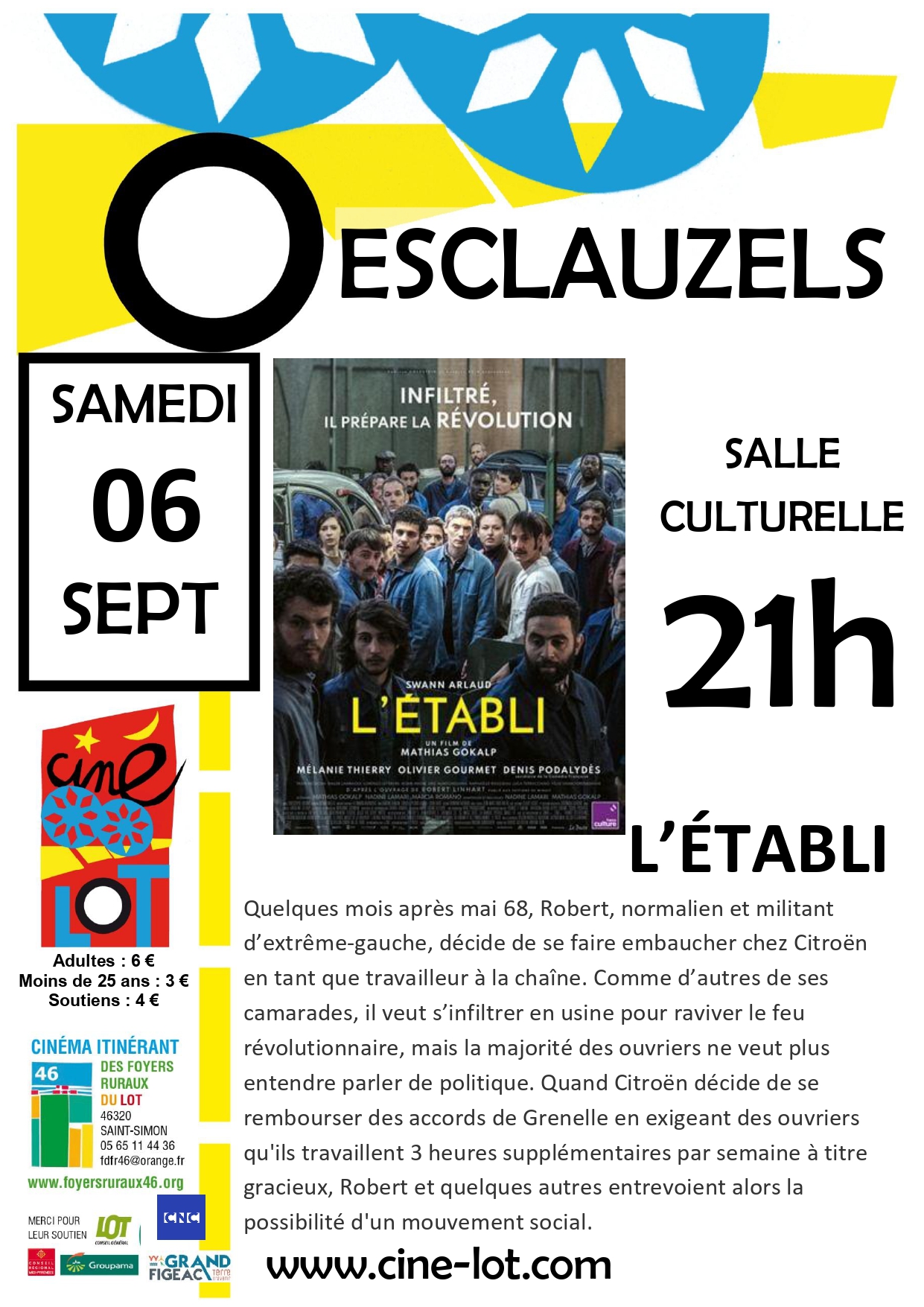 Figeac : Ciné-Lot : L'établi