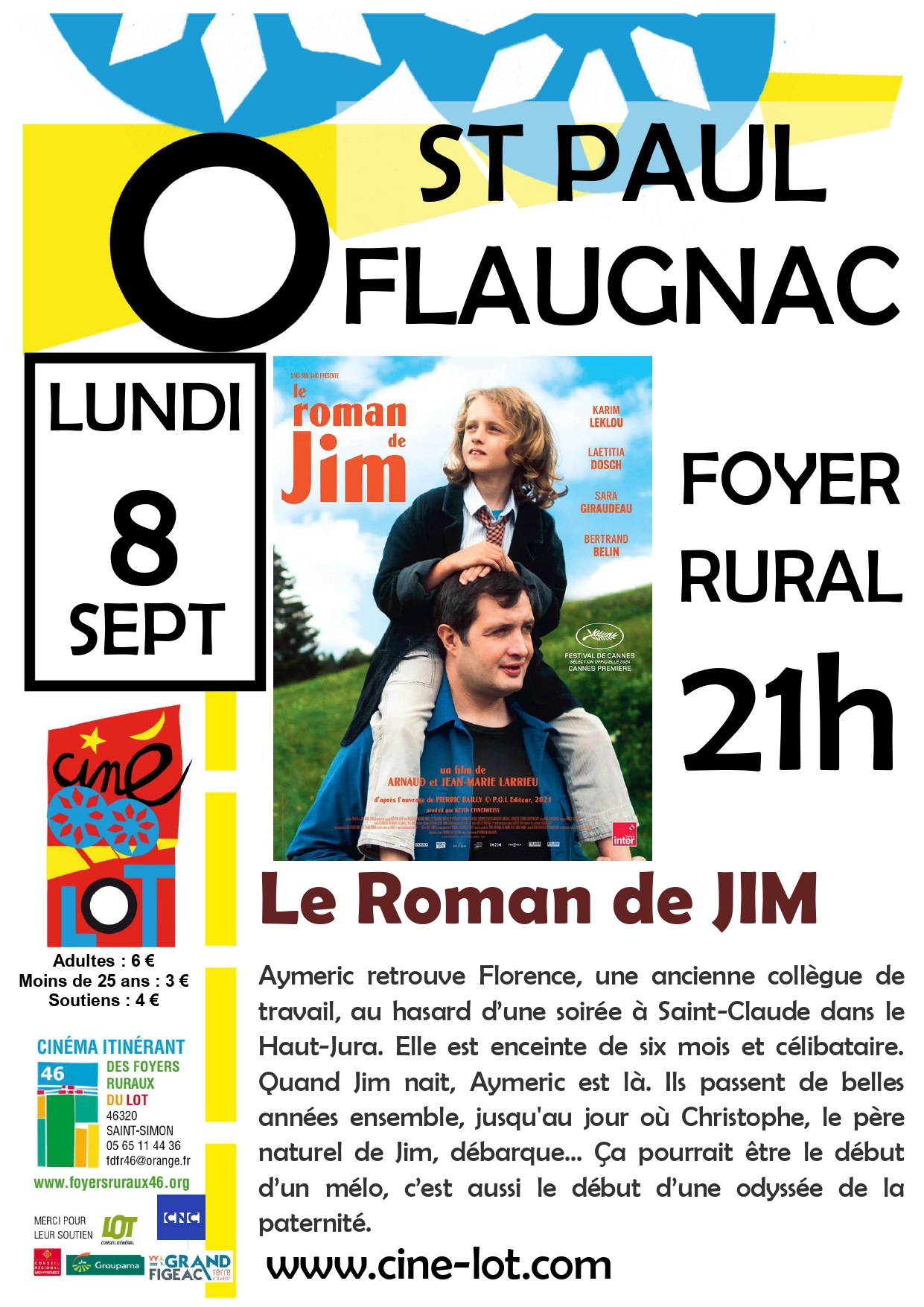Figeac : Ciné-Lot : Le roman de Jim