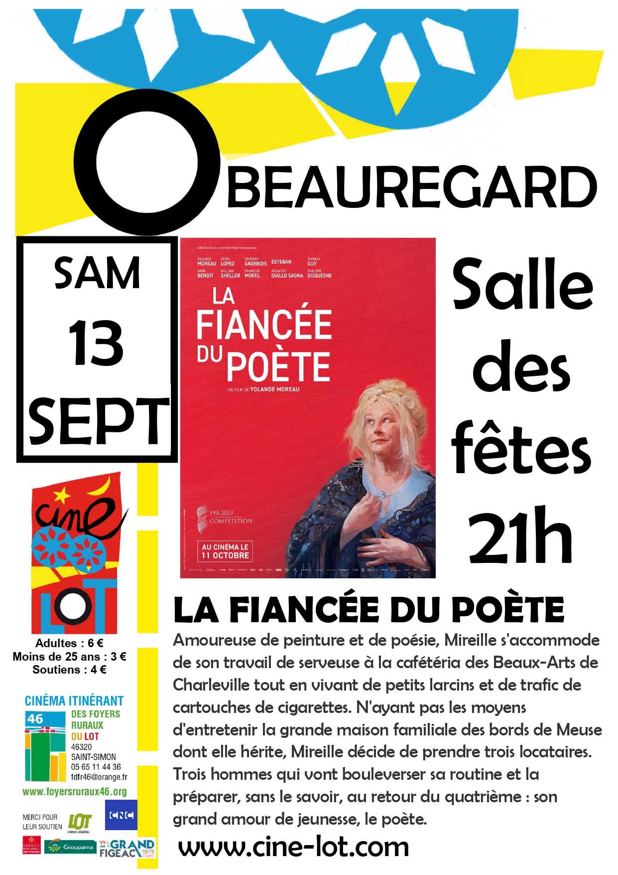 Figeac : Ciné-Lot : La fiancée du poète